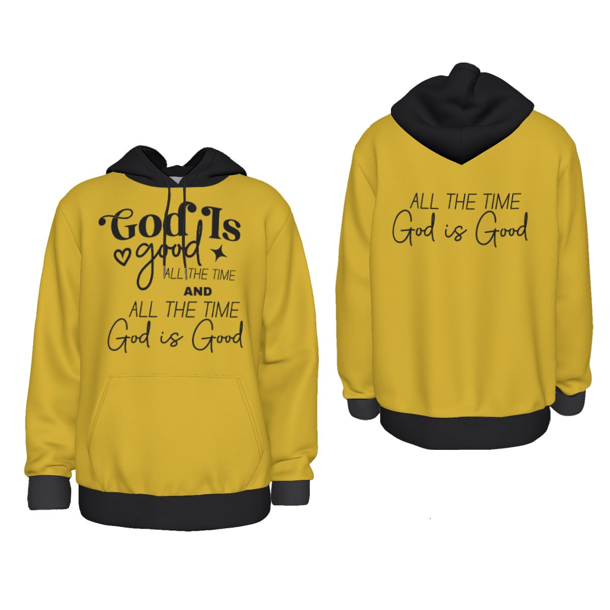 God Is Good All The Time Thick Unisex Pullover Hoodie