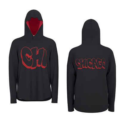 Chicago Sports Pullover Hoodie with Thumb Holes