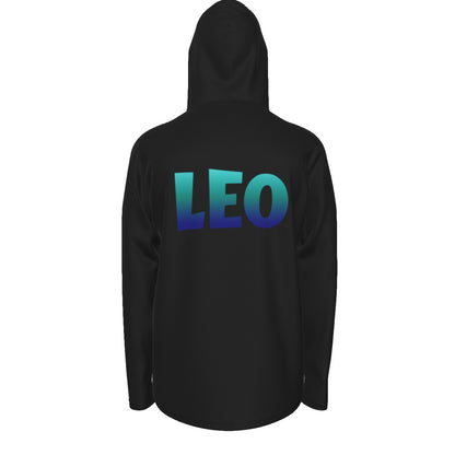 Leo Zodiac Pullover Hoodie with Logo and Thumb Hole