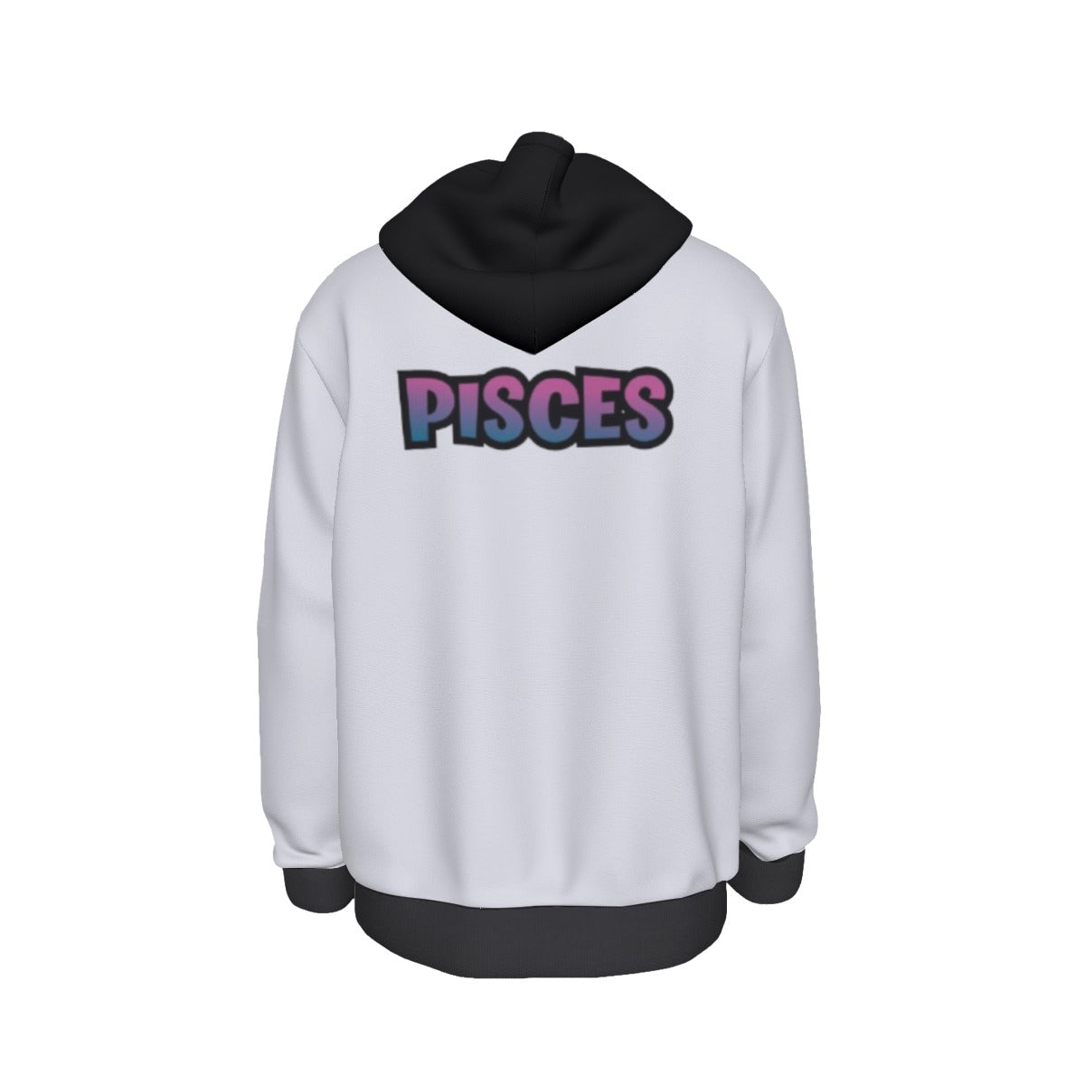 Pisces White Unisex Thick & Soft Pullover, Pocket Hoodie