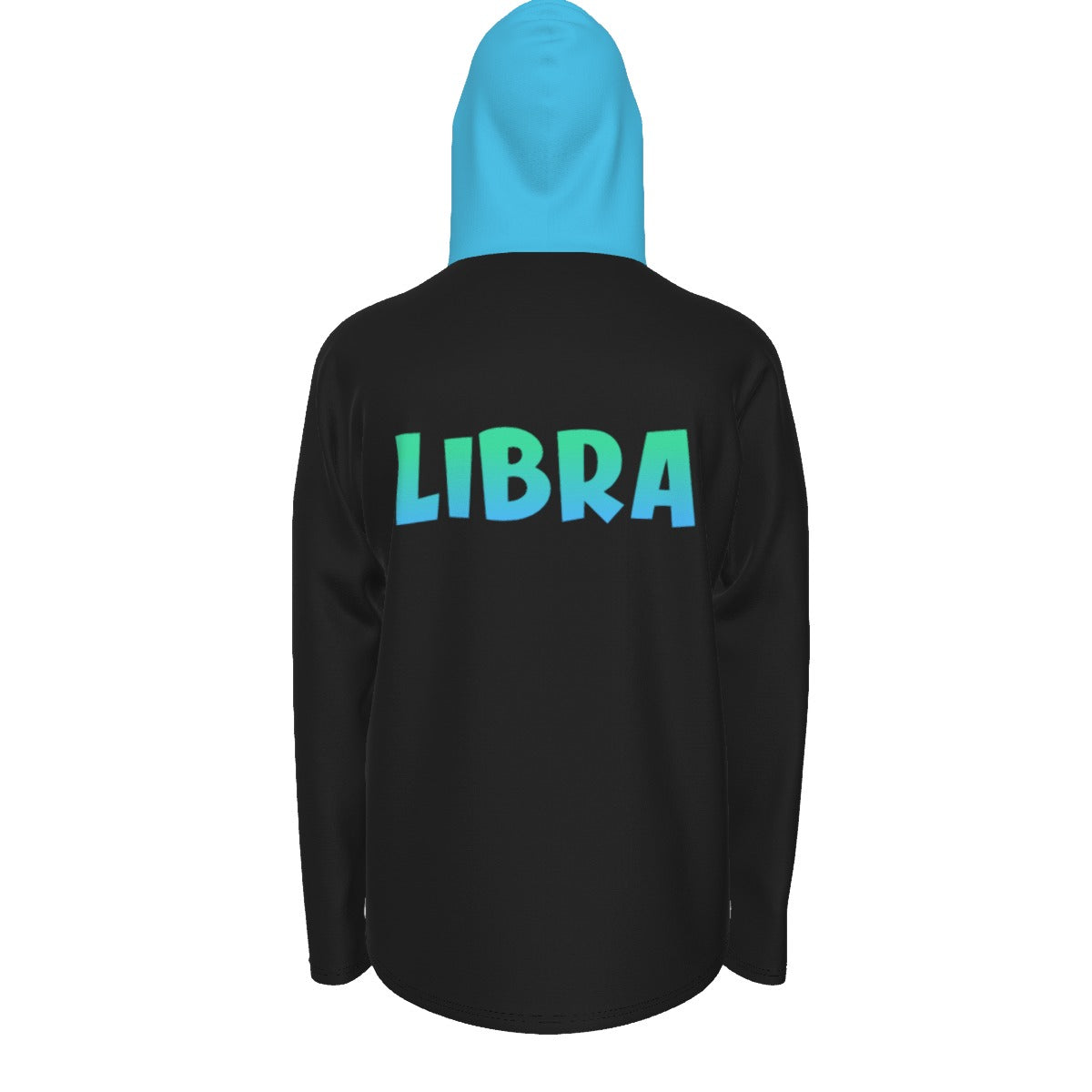 Libra Zodiac Pullover Hoodie with Logo and Thumb Hole