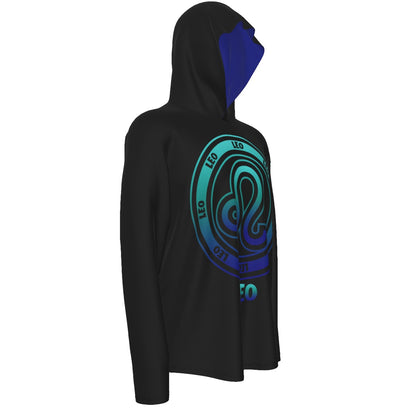 Leo Zodiac Pullover Hoodie with Logo and Thumb Hole