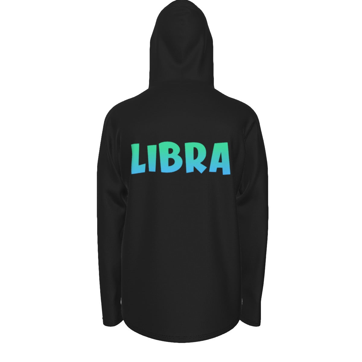 Libra Zodiac Pullover Hoodie with Logo and Thumb Hole