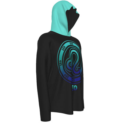 Leo Zodiac Pullover Hoodie with Logo and Thumb Hole