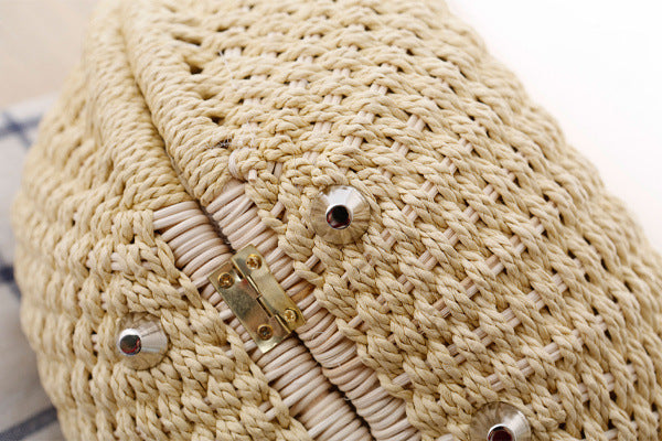 Awesome Rattan weaved handbag