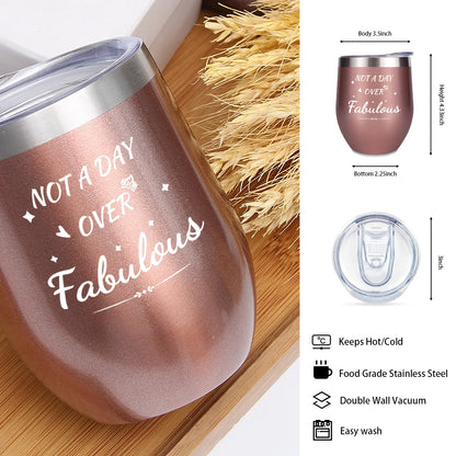 Christmas Birthday Gifts for Mom Grandma Women, 6 PCS Unique Gift Basket for Her, Funny Tumbler