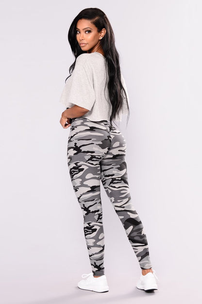 Camouflage Printed Legging Pants 2-Pack