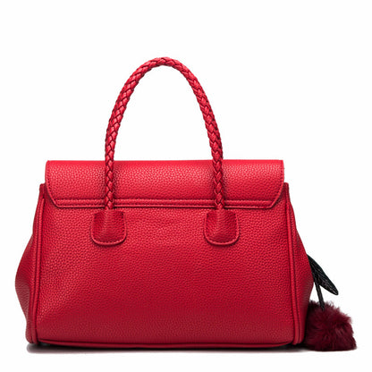 Leather Lychee Handbag