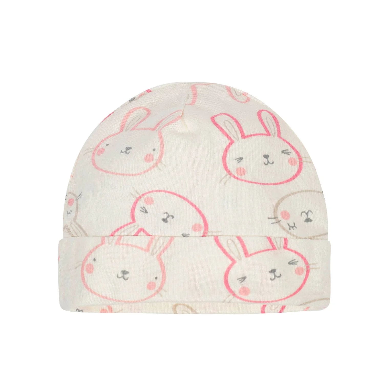 12-Pack Baby Girls Bunny Cap and Mitten Set