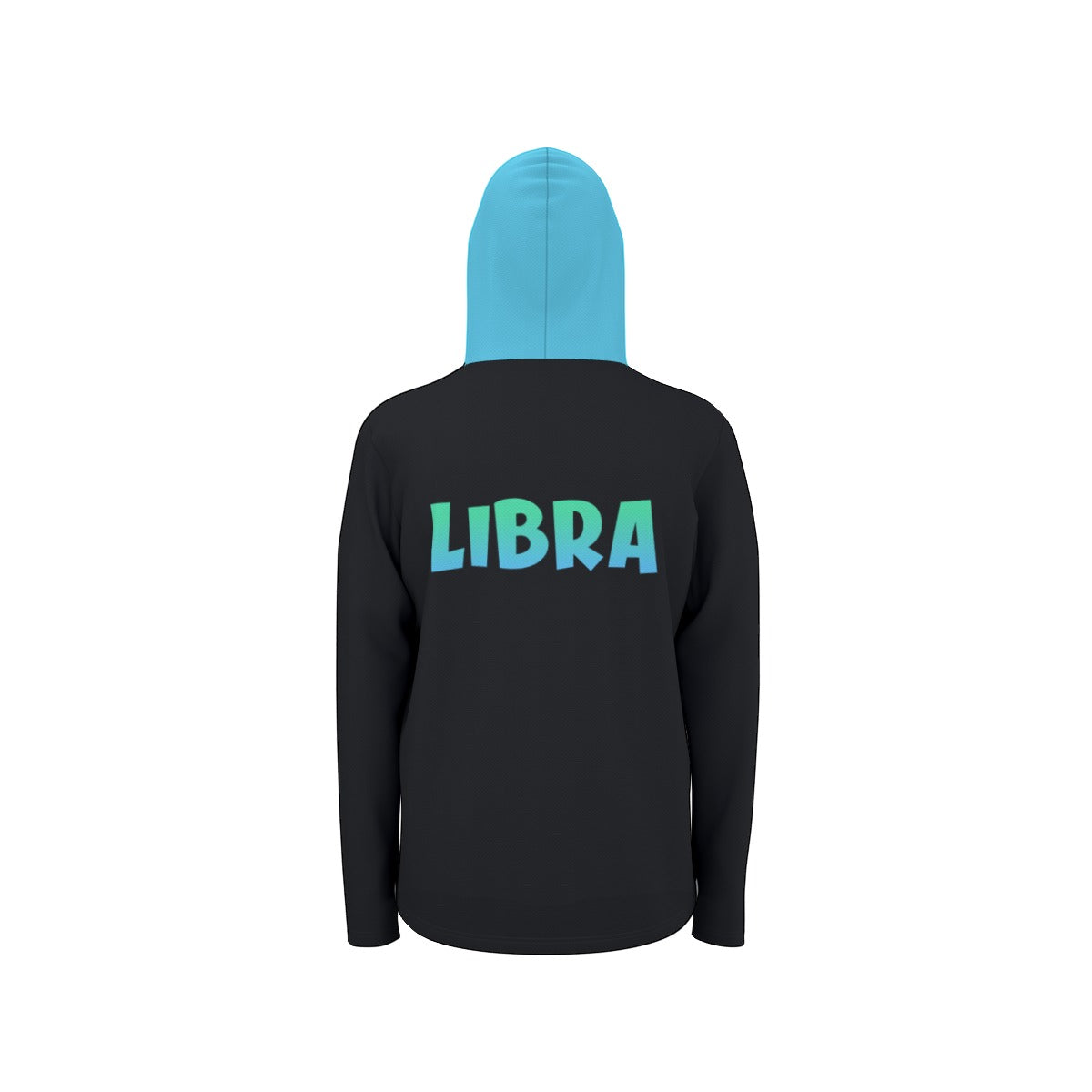 Libra Zodiac Pullover Hoodie with Logo and Thumb Hole