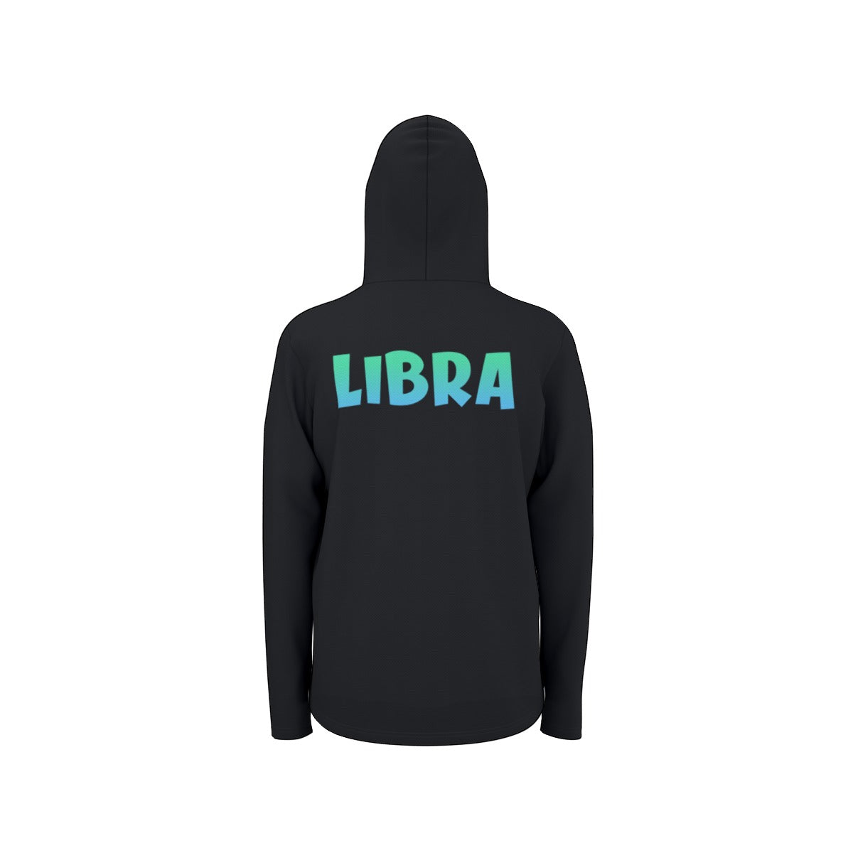 Libra Zodiac Pullover Hoodie with Logo and Thumb Hole