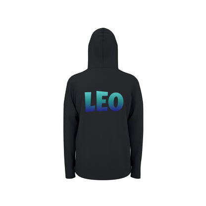 Leo Zodiac Pullover Hoodie with Logo and Thumb Hole