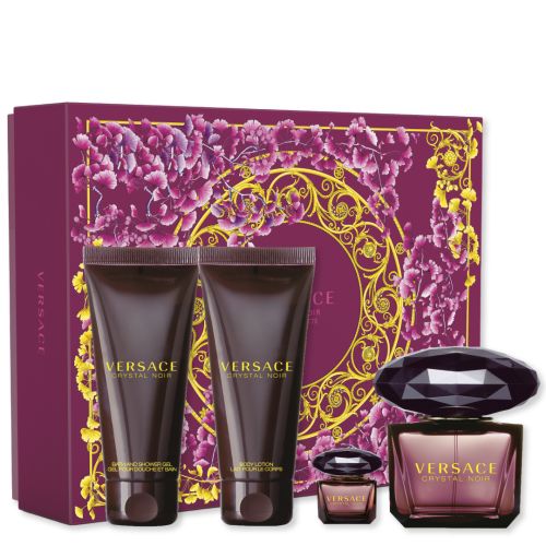 Versace Crystal Noir Eau De Toilette 4 Piece Gift Set