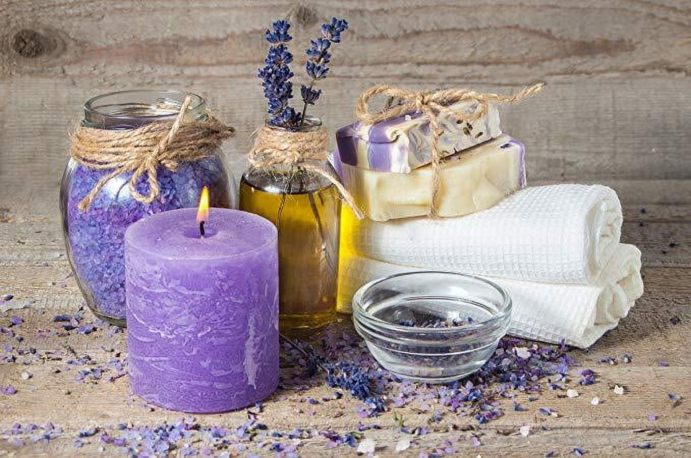 Lavender Chamomile Gift Set, 19-Piece Bath & Body Spa Basket for Women