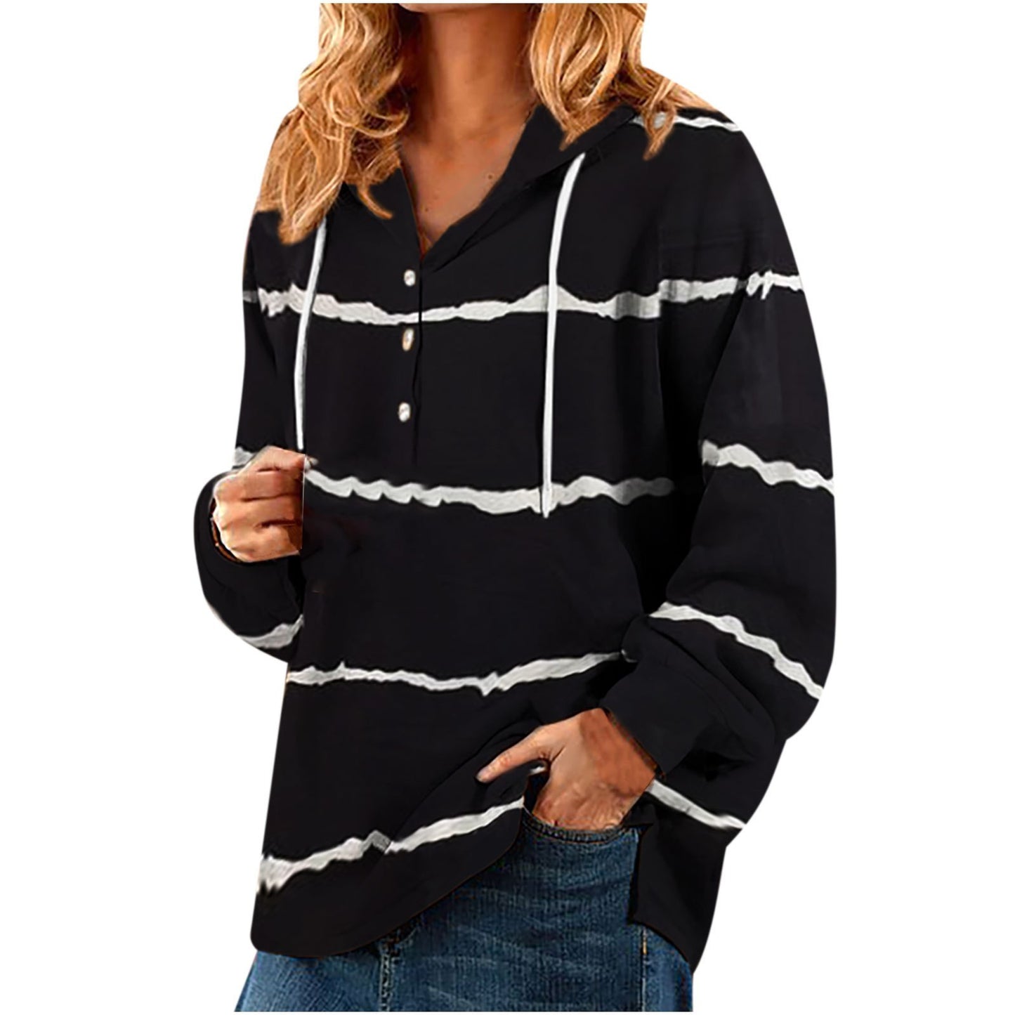 Ladies Casual Hooded Sweater 2-Pack