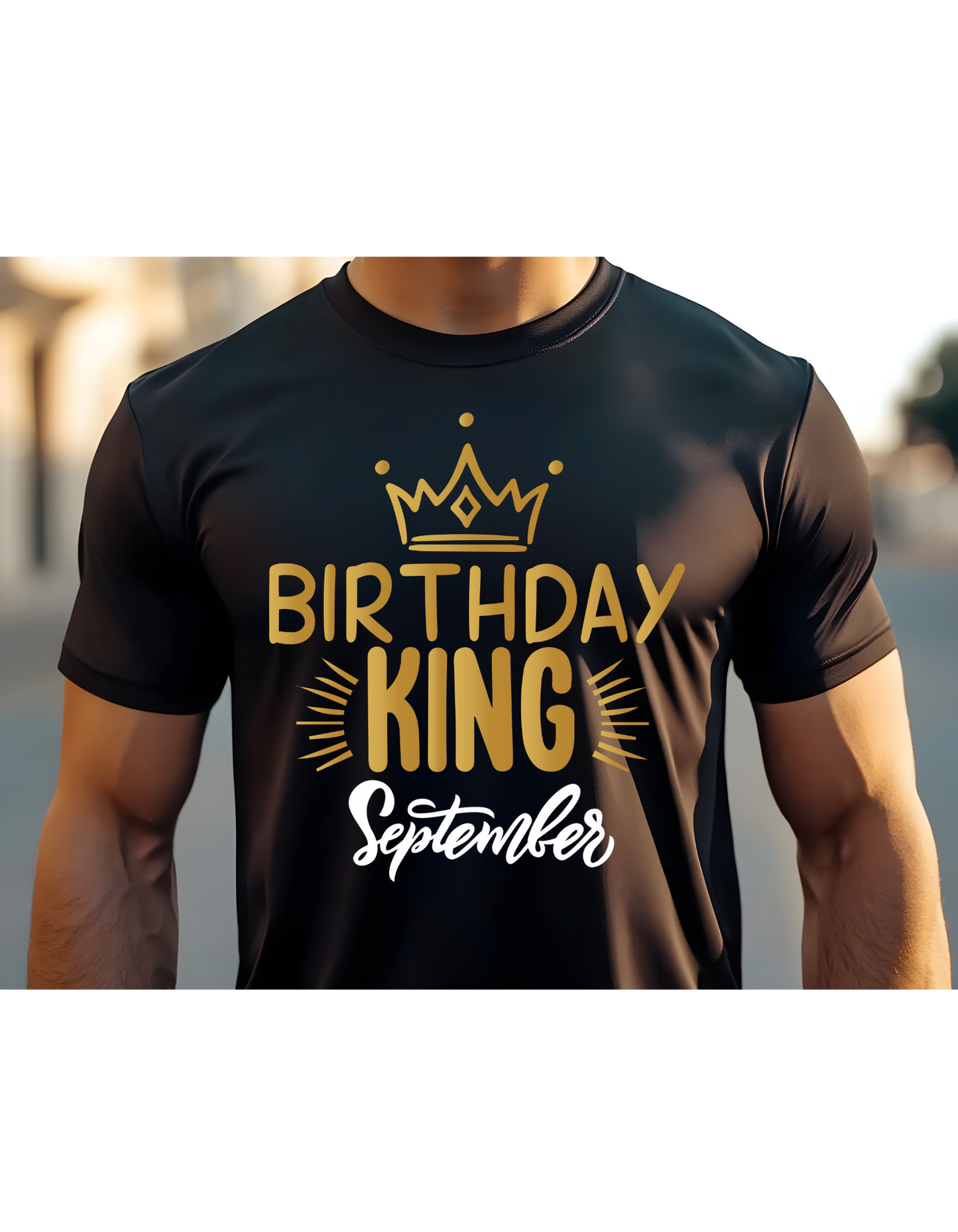 Birthday King Celebration T-Shirt: Choose Your Month