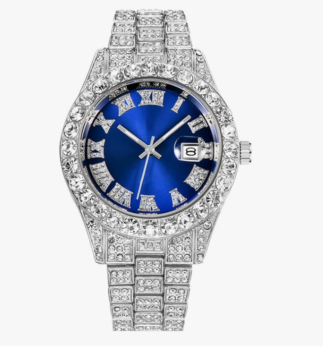 Men's Rhinestone Watch Diamond Quartz Watch