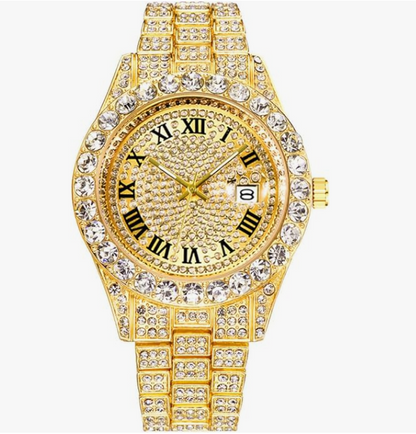 Men's Rhinestone Watch Diamond Quartz Watch