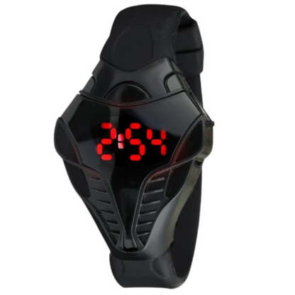 LED Digital Cobra Watch Black Silicone Wrist Watch