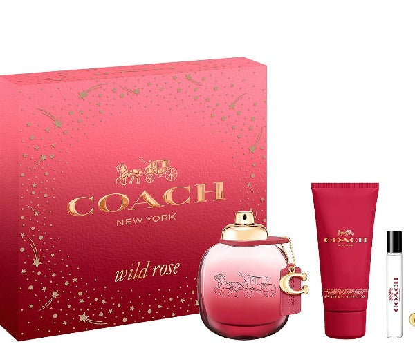 Coach Wild Rose 3 Piece Gift Set