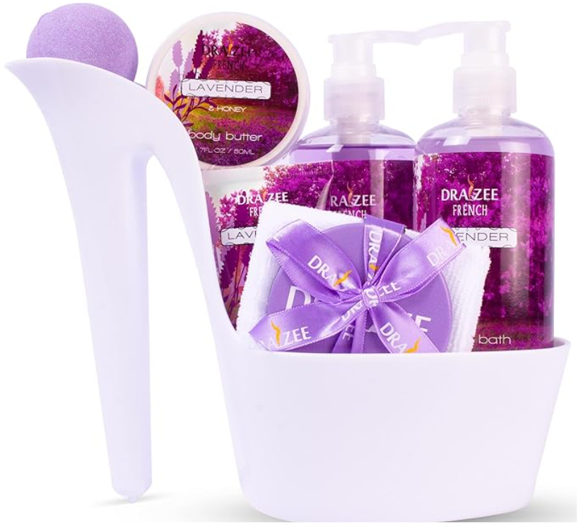 Bath and Body - 8 Pcs Luxury Rose Scented Heel Shoe Spa Gift Set