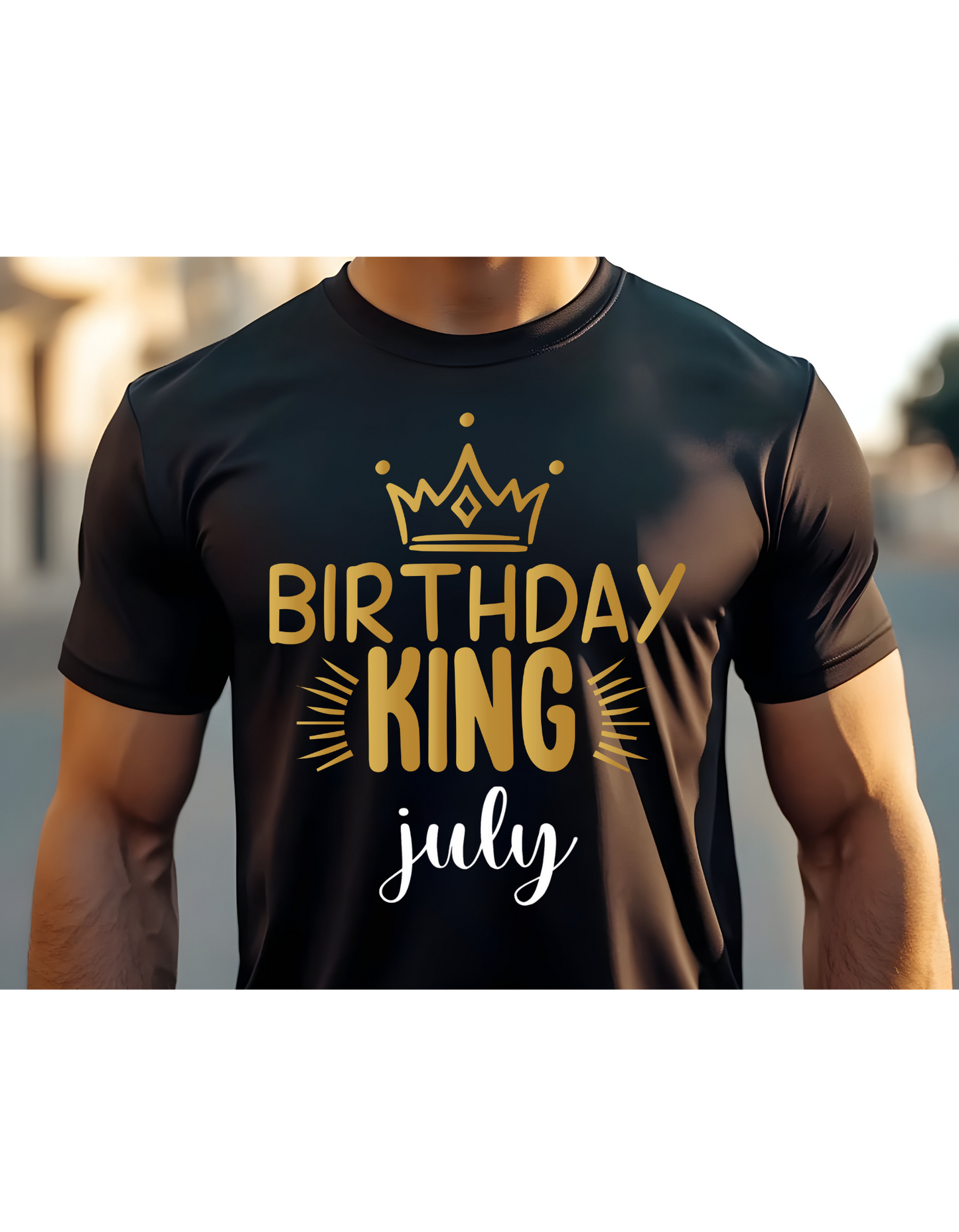 Birthday King Celebration T-Shirt: Choose Your Month