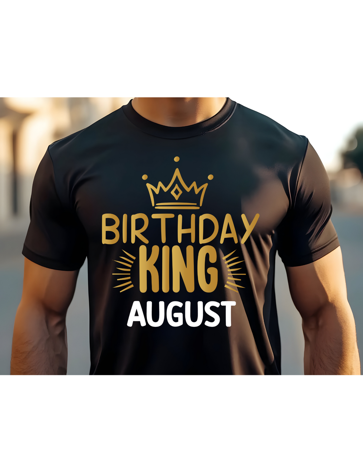 Birthday King Celebration T-Shirt: Choose Your Month