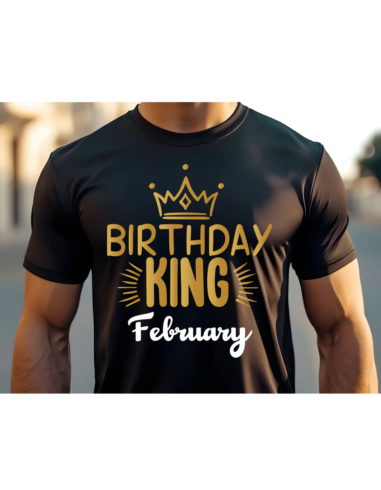 Birthday King Celebration T-Shirt: Choose Your Month