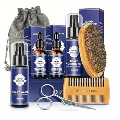 Gift Set for Beard Maintenance, Up-keep Beard Products