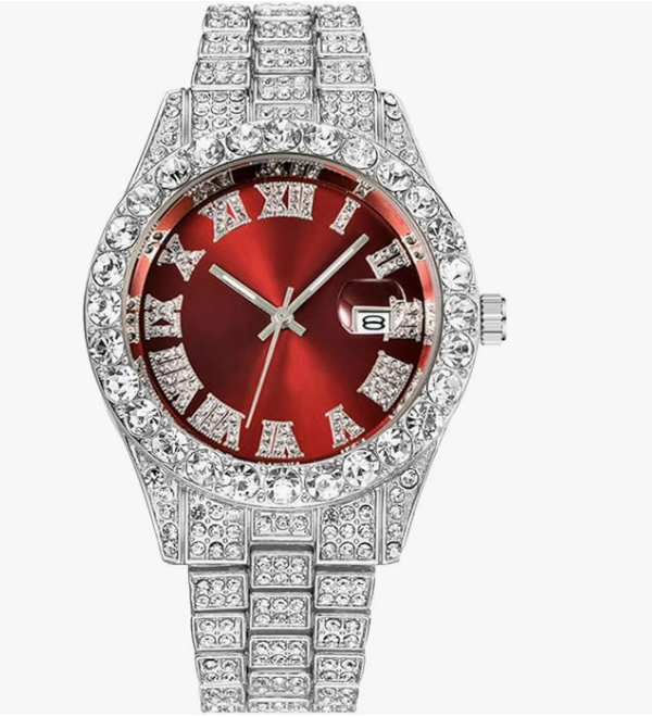 Men's Rhinestone Watch Diamond Quartz Watch