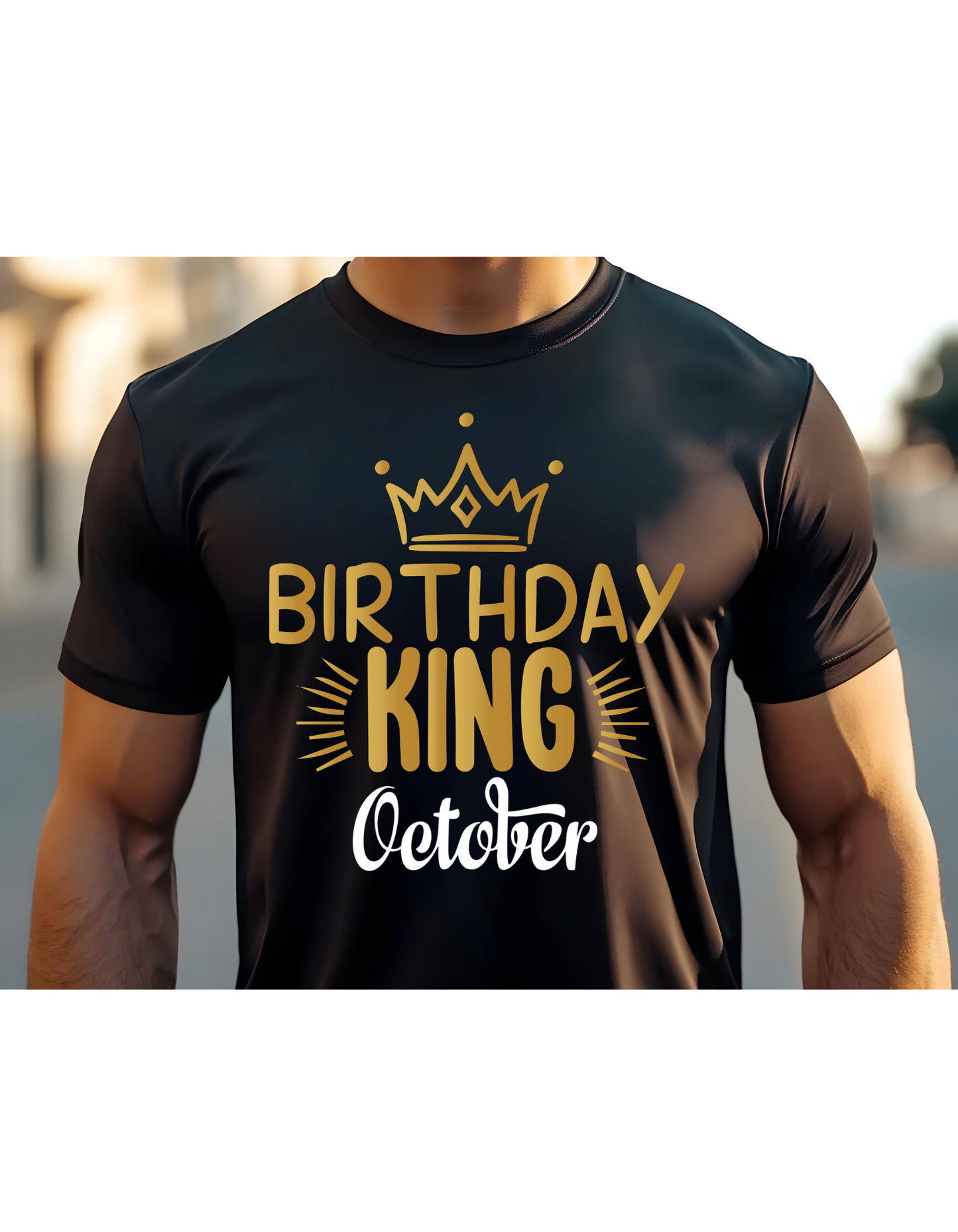 Birthday King Celebration T-Shirt: Choose Your Month