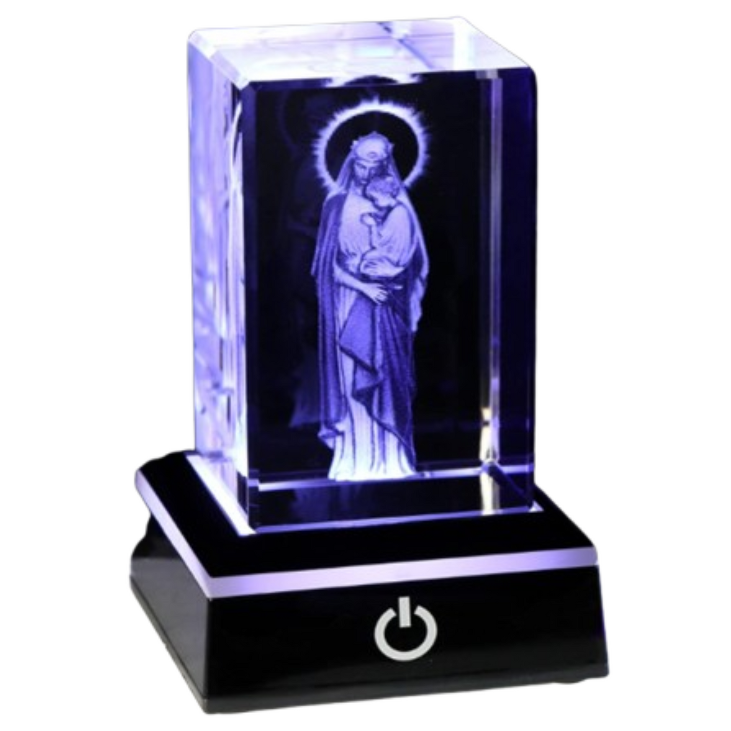 Home Crystal Good Shepherd 3D Statue Jesus Figurine Gift