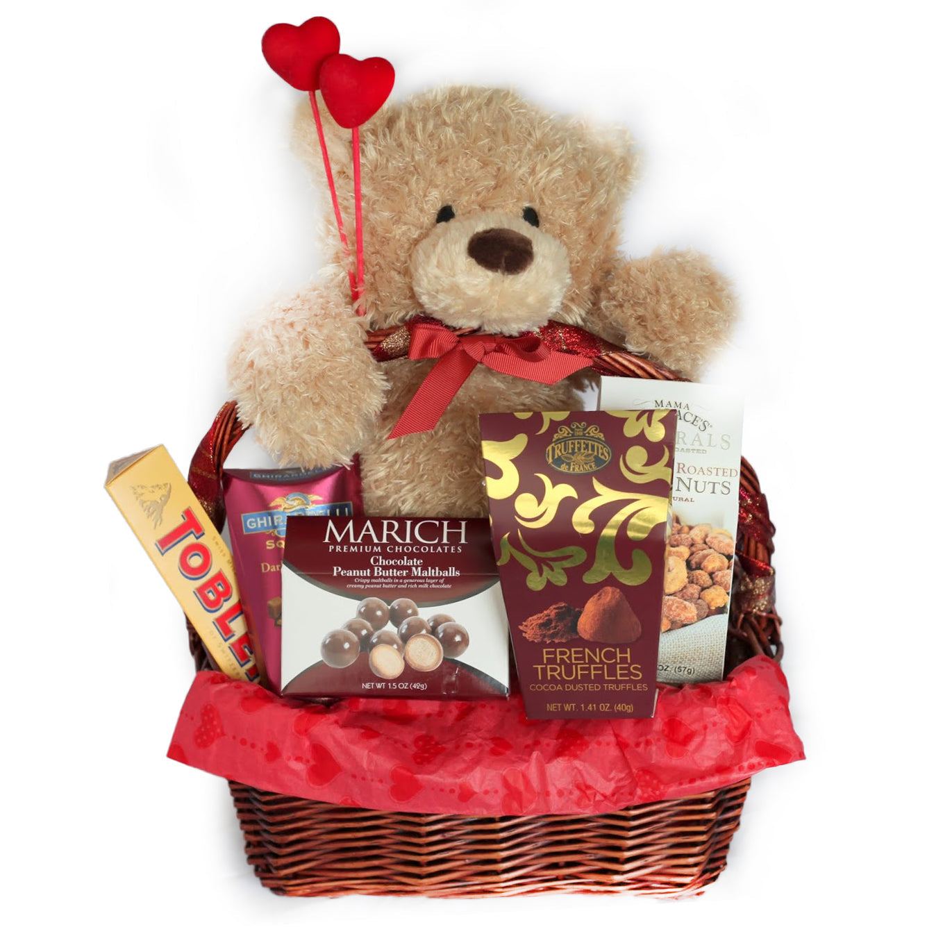 The Love Story: Teddy Bear and Toblerone Chocolate