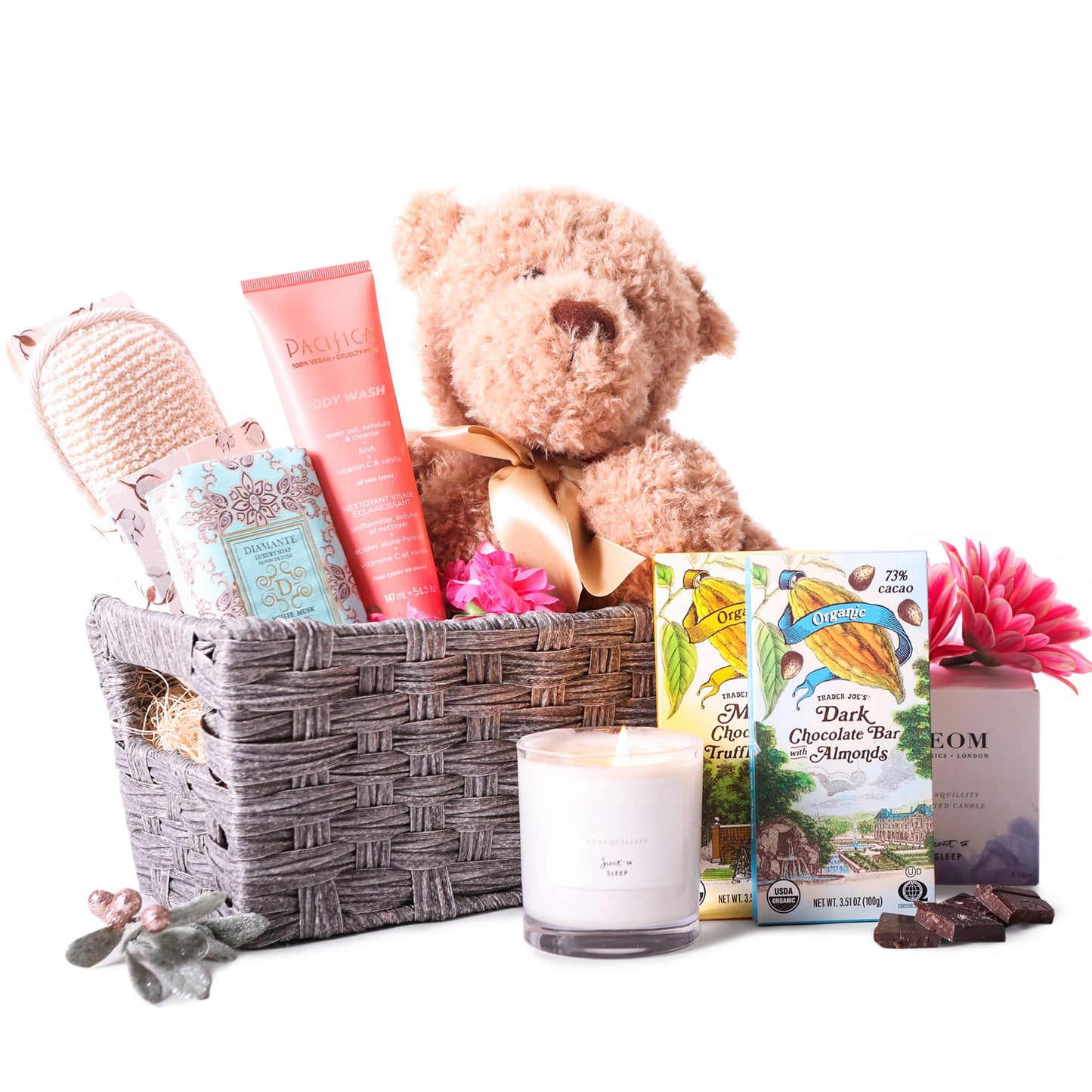 Tranquility Spa & Treats Basket Special Valentine's Day