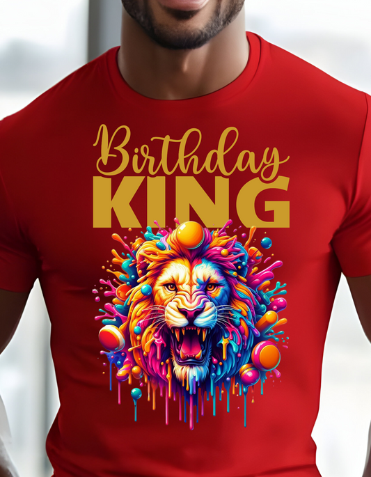 T-SHIRT: Lion Birthday King ShirT, Soft & Comfortable Feel