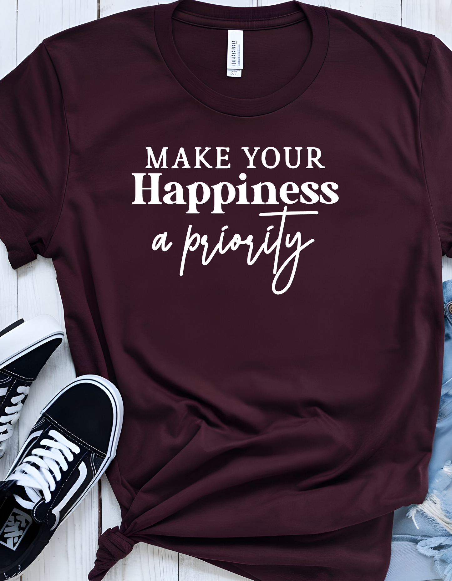 Great Tshirt Gift "Make Your Happiness Relaxed Style