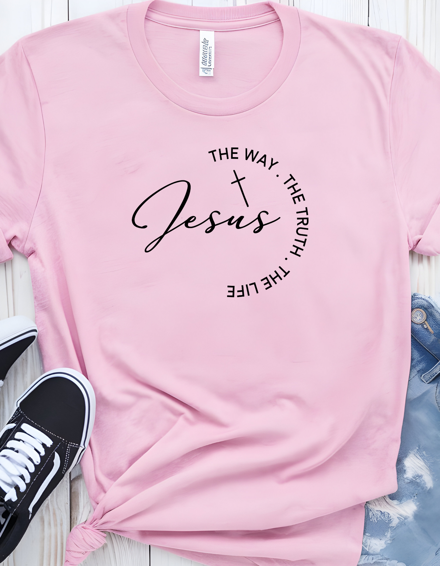 Jesus "The Way, The Truth, The Light" Casual Soft Tshirt