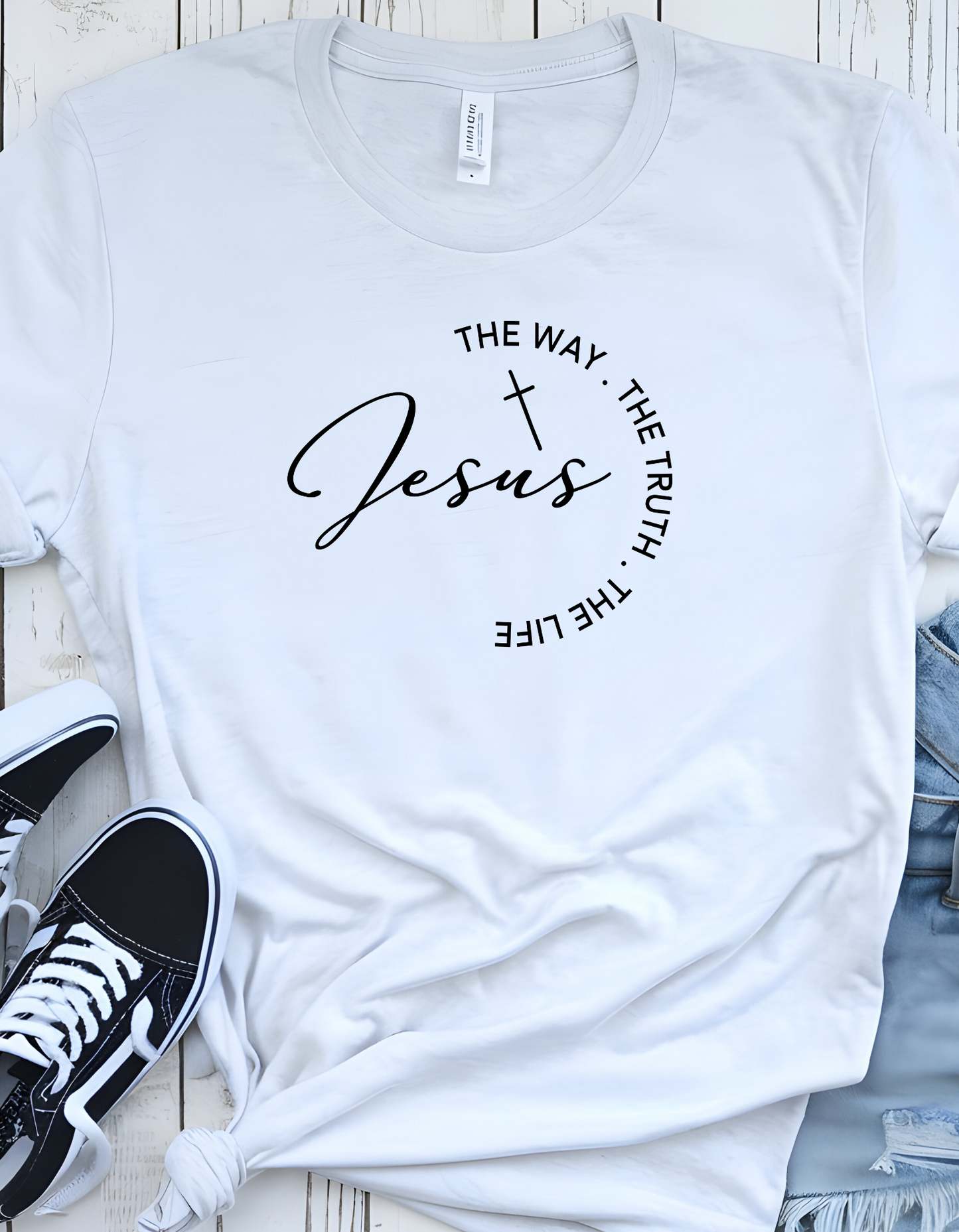 Jesus "The Way, The Truth, The Light" Casual Soft Tshirt