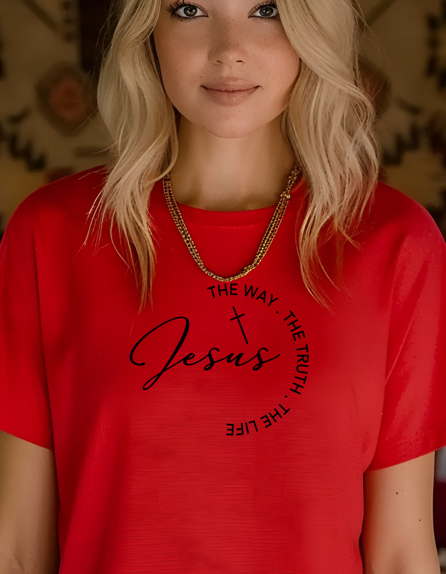 Jesus "The Way, The Truth, The Light" Casual Soft Tshirt