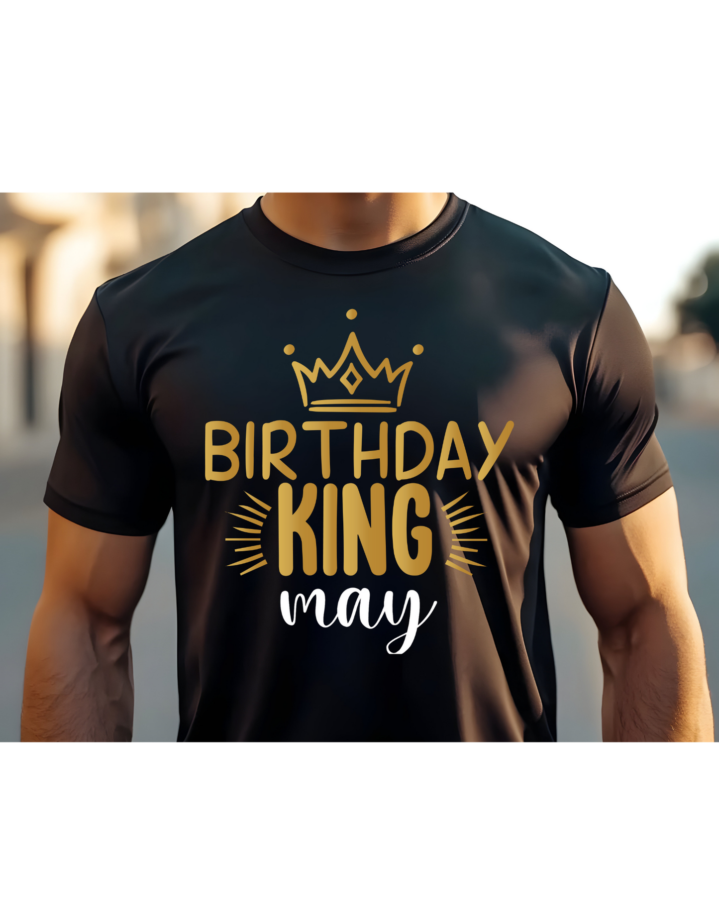 Birthday King Celebration T-Shirt: Choose Your Month