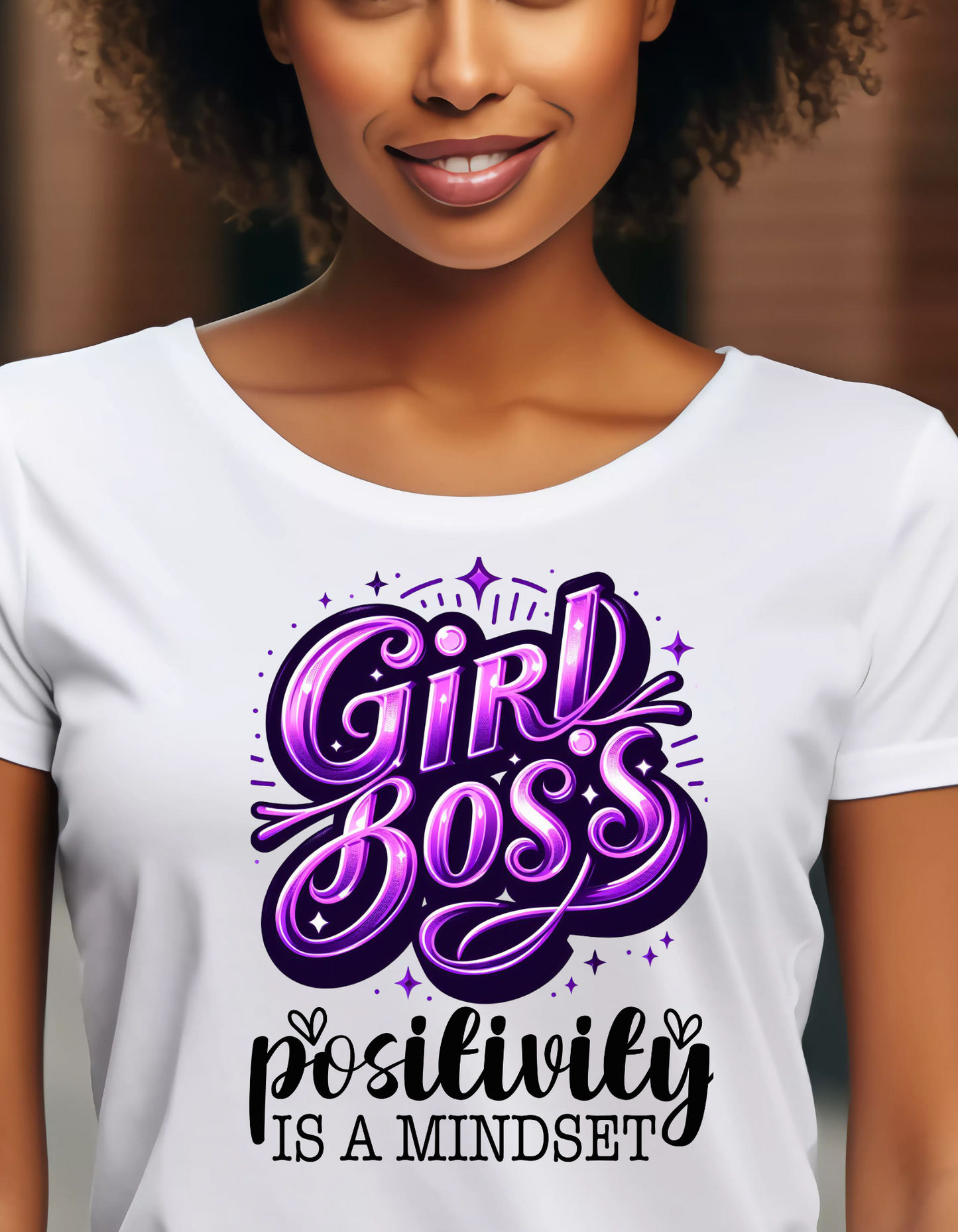 Girl Boss "Positivity Is A Mindset" Comfy T-shirt, The Perfect Gift