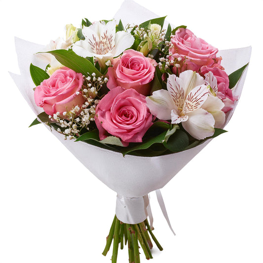 Where Love Grows Floral Bouquet of Roses, Lilies Gifts