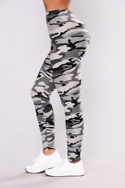 Camouflage Printed Legging Pants 2-Pack