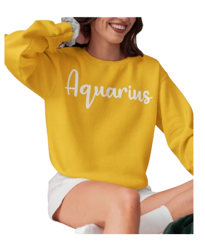 Aquarius Unisex Long Sleeve Gildan 2400