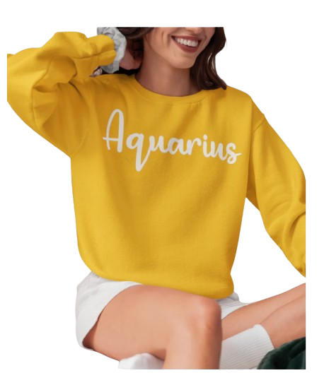 Aquarius Unisex Long Sleeve Gildan 2400