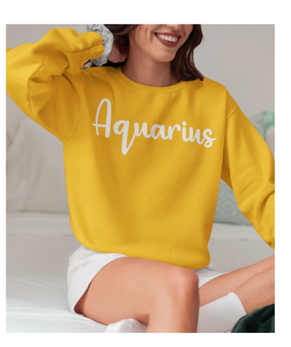 Aquarius Unisex Long Sleeve Gildan 2400