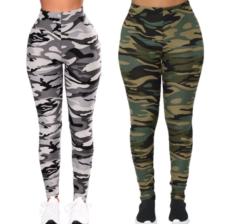 Camouflage Printed Legging Pants 2-Pack