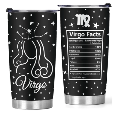 Virgo Gifts for Women - Birthday Tumbler Cups for Virgo