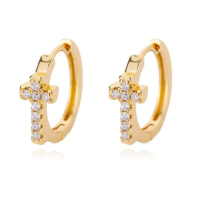 Round Hoop Earrings for Women Gold Color Trendy Styles