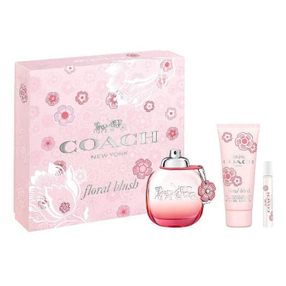 Coach Floral Blush 3 Piece Gift Set